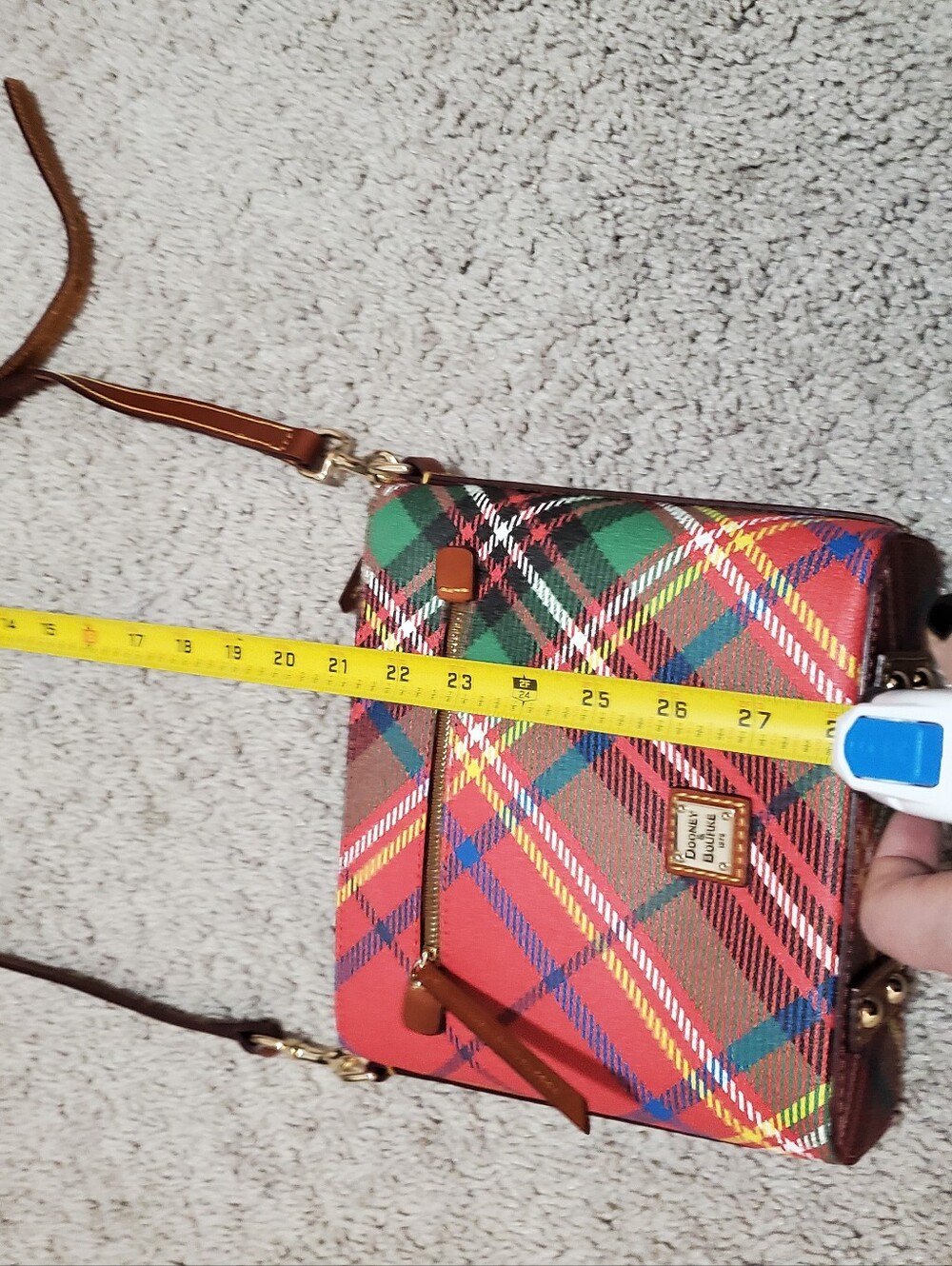 Dooney And Bourke Tartan Small Crossbody Bag - Picture 2 of 10